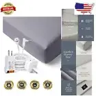 Machine Washable Twin XL Gray Grounding Sheet with Silver Fiber and Accessories