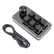 Programming Macro Keyboard 6 Key Customization Knob Mini Button Gaming Keypad