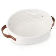 ABenkle Small Woven Basket, Mini Cotton Rope Storage Tiny White