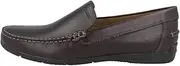 [Geox] Men's Msimon2 Slip-On Loafer, Black, 39 EU/6-6.5 M US