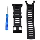 Soft Black Rubber Replace Watch Band for SUUNTO T1 T4C T4D