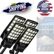 4-Pack Solar LED Flood Lights Outdoor Dusk to Dawn Security Lamps