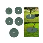 10 Pieces Tree Weeding Barrier Mats Tree Protector Mats for Grass Garden