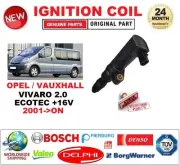 FOR OPEL VAUXHALL VIVARO 2.0 ECOTEC +16V 2001-ON IGNITION COIL 2PIN CONNECTOR