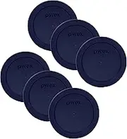 Pyrex Blue 2 Cup Round Storage Cover #7200-PC for Glass Bowls 4-Pack