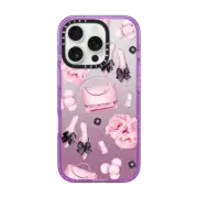 iPhone 16 Pro Impact Case MagSafe Compatible Pink fashion pattern