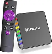 Android 11.0 TV Box 2025, LEFFOT W2 4K Ultra HD Android TV Box, 4GB RAM + 64GB ROM, Smart TV Box with HDR10+, 2.4G & 5G WiFi 6, 100M Ethernet, BT 5.0, Amlogic S905W2 Quad-Core A35