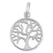 Fine Solid .925 Sterling Silver Tree of Life Pendant