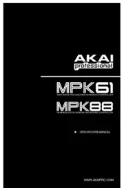 Akai MPK61 MPK88 Owners Instruction Manual