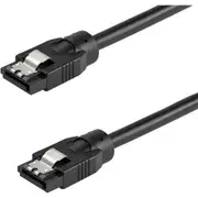 StarTech.com 0.6 m Round SATA Cable - Latching Connectors - 6Gbs SATA Cord - SATA Hard Drive Power Cable - Lifetime Warranty (SA
