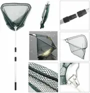 Telescopic Fishing Net Mesh Landing Net Fish Prawn Catch Foldable Pole Handle