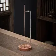 Upside Down Incense Burner, Wooden Incense Holder for Sticks with Mess-Free Ash Catcher, Brass Stand, Modern Zen Aromatherapy, Home Décor, Office, Yoga, Meditation, Relaxation, Spa – Ideal Gift