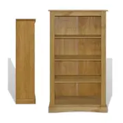 4 Tier Bookcase Wooden Mexican Corona Style Bookshelf Storage Rack Display Shelf