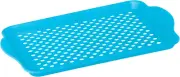 OGGI anti Slip Serving Tray with Handles- Blue Rectangle Tray - Ideal Tray for E