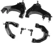 A-Premium 6Pcs Front Suspension Kit, Upper & Lower Control Arm Outer Tie Rod End, Compatible with Nissan Frontier 1998-2004, Xterra 2000-2004