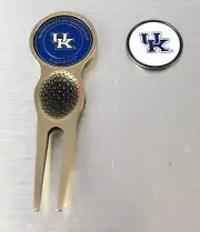 Collegiate NCAA Golf Divot Repair Tool Ballmark Bronze Kentucky Wildcats