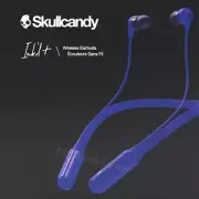 Skullcandy Ink'D+ Wireless Bluetooth Earbuds Collar Sport Headphones Cobalt Blue