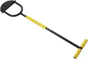 Manual Lawn Edger, 42.5 Inch Half Moon Edger Lawn Tool with Heavy Duty Saw Tooth, Non Slip T Handle and Wider Foot Pedal for Yard, Garden, Landscaping, Sidewalk