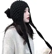 Winter Hat Beanie Hat Winter Beanie Hats For Women Fluffy Knit Womens Beanie Faux Fur Crochet Skull Cap Warm Cap