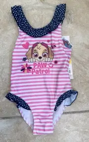 Nickelodeon Paw Patrol Girls 1 Piece Bathing Suit Pink 3 Years