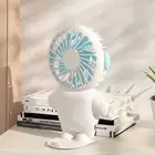 Portable Mini Hand-Held Small 3 Speed Cooler Cooling USB Rechargeable Desk Fan