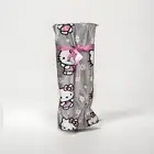 NEW HELLO KITTY Plush Gray Daisy Throw Blanket Sz 60”x70”