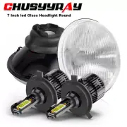 A Pair Led 7inch Round Headlights Headlamp High/Low Bulbs for MG MGB 1969-1981 (for: MG)