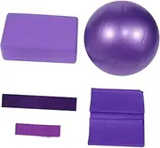 5pcs Yoga Tension Band Yoga Stretch Band Stretch Belt Yoga Stretching Strap Yoga Balance Yoga Bolster Exercise Yoga Pillow Exercise Balls Stability Large Balance Piece Fitness