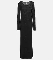 [Toteme] Toteme Crochet maxi dress AU 12 black