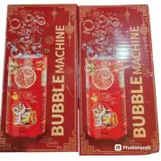 4 PACK New Bubble Machine Toys,Automatic Bubble Machine 13 Holes