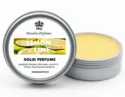 Lemon & Lime Natural Solid Perfume by Paradise Perfumes Fragrance Balm 15ml