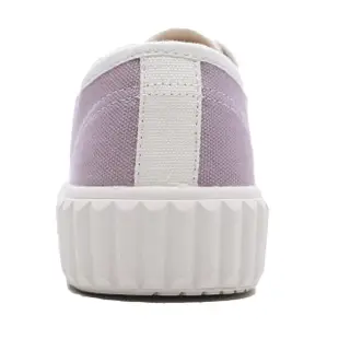 【KANGOL】帆布鞋 莫蘭迪紫 白 撞色 餅乾鞋 韓版 休閒 女(6052200392)