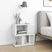 Bedroom Table Bedside Cabinets 2 pcs White 50x30x51.5 cm Engineered Wood