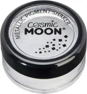 Metallic Pigment Shakers by Cosmic Moon - Silver - Cosmetic Pearlescent Powder,