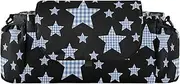 miaozhen Cartoon Black Checkered Plaid Stars stroller parent organizer baby caddy organizer large basket organizador para carreola bolsa para carreola