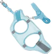 Abaodam Reflective Dog Harness for Dogs 1-Hand Operation Leash Adjustable Pet Accessory Vest Small Leash