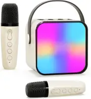 Bluefire Kids Karaoke Machine, Mini Karaoke System with 2 Wireless Microphone...