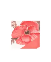 pattern silk scarf One size Pink