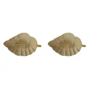 2x Urban Lyra Ceramic Short Leaf Plate Home/Kitchen Decor Trinket Dish Butter