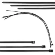 48" Black Zip Tie Heavy Duty Nylon UV Resistant UL Bulk cable tie 175lb strength