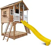Lifespan Kids Winchester Cubby House with 1.45m Elevation Platform and 3m Yellow Slide