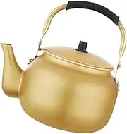 HOLIDYOYO Aluminum Portable Water Boiler Titanium Tea Kettle Boiling Tea Kettles White Kettle