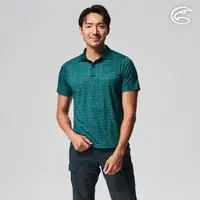 在飛比找momo購物網優惠-【ADISI】男UPF50+印花防曬抑菌本布領POLO衫AL