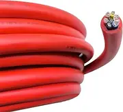 12 Gauge Wire 7 Conductor 12AWG Low Frequency Automotive Electrical Wire 12/7 Flexible Unshielded 7 Core Bare Copper Cable for Connecting Stage Lighting Equipment and Audio Equipment(15FT)