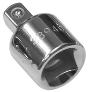 Sidchrome 3/8'' FEMALE 1/4'' MALE DRIVE ADAPTOR Polished Chrome Vanadium