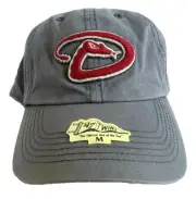 NEW! Men 47 Twins [M] Arizona Diamondbacks MLB Cornerstone Fitted Cap-Grey/Red