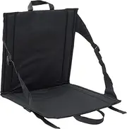 J&C Padded Floor Chair, Crazy Creek Chair Black Portable Folding Floor Chair Kayak Seats with Back Support Outdoor Bleachers Floor Cushion for Seating Fishing Camping Beach Painting