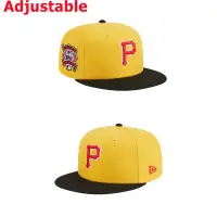 在飛比找蝦皮購物優惠-可調帽新時代MLB匹茲堡海盜回彈帽男女帽子嘻哈hats 9f