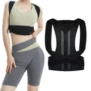 Back Posture Reminder Hook and Loop Shoulder Support Brace Belt