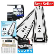 Heavy Duty 32-Inch Drawer Slides - Full Extension Ball Bearing Rails (195 lbs)